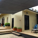 Black backyard cover